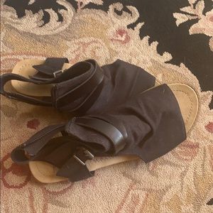 Blowfish black warrior sandals